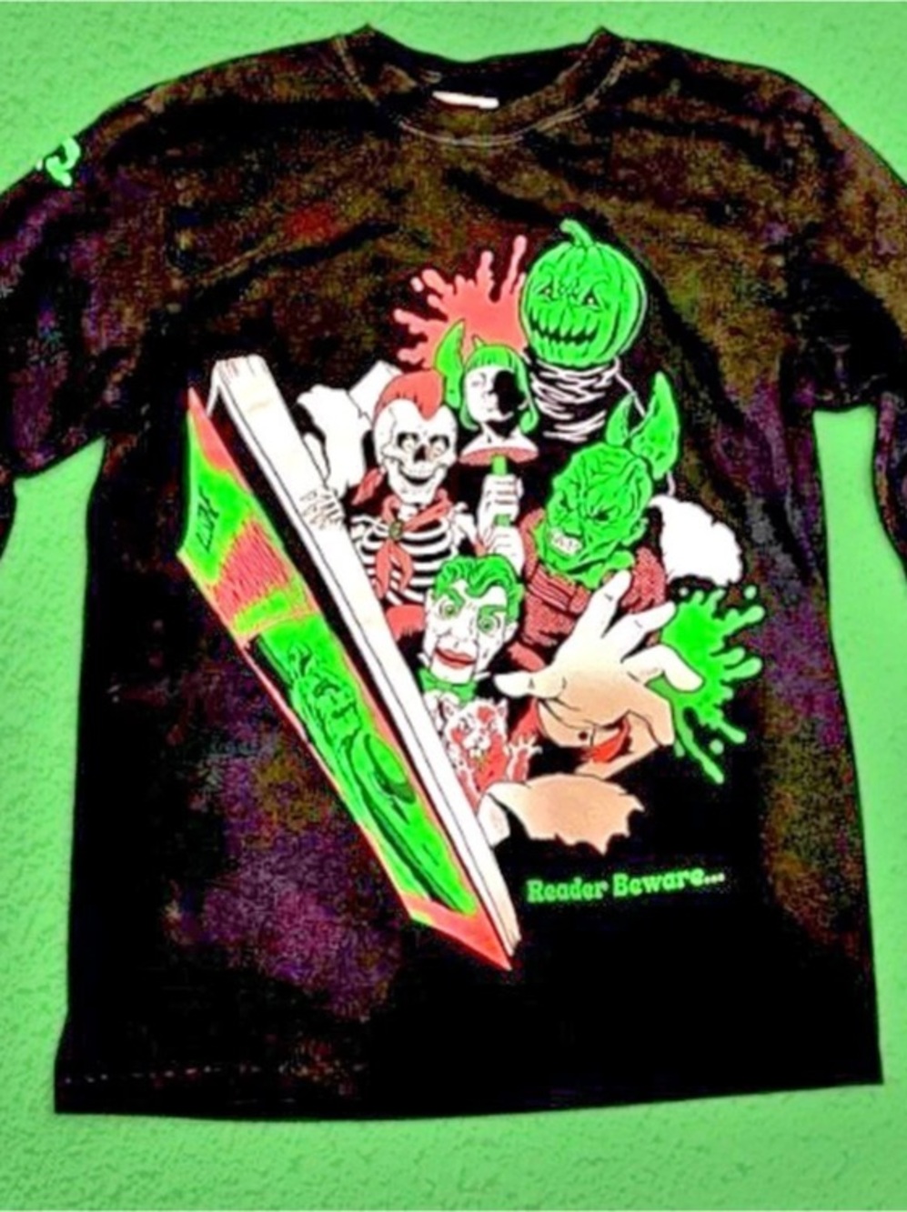 Goosebumps Reader Beware Graphic Long Sleeve Top